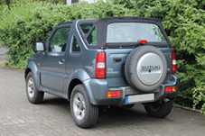 Suzuki Jimny Cabrioverdeck Ecke